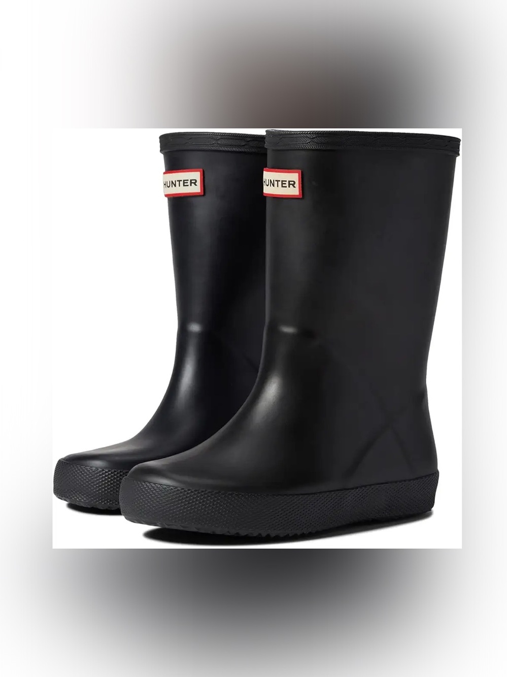 Hunter Kids First Classic Rain Boots Black Size 6 Waterproof Rubber
